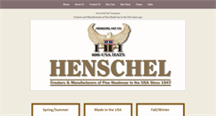 Desktop Screenshot of henschelhats.com