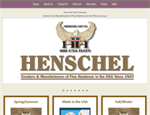 Tablet Screenshot of henschelhats.com